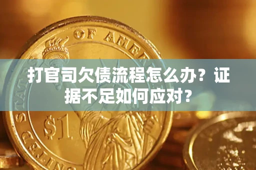 北京打官司欠债流程怎么办？证据不足如何应对？