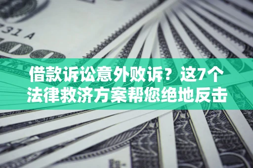 北京借款诉讼意外败诉？这7个法律救济方案帮您绝地反击！