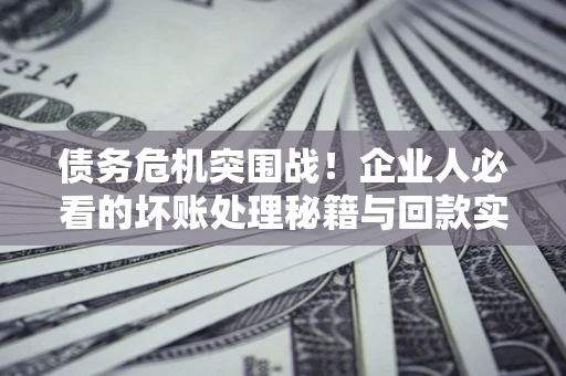 北京债务危机突围战！企业人必看的坏账处理秘籍与回款实战指南