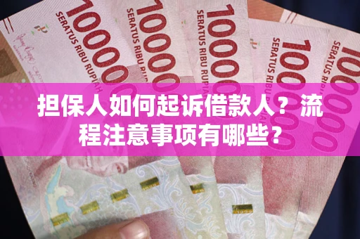 北京担保人如何起诉借款人？流程注意事项有哪些？